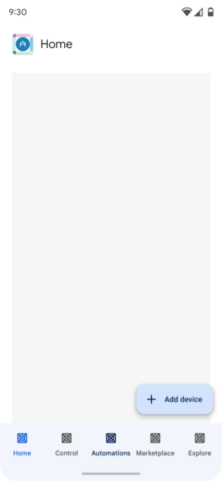Puesta en servicio iniciada por la app (paso 1)