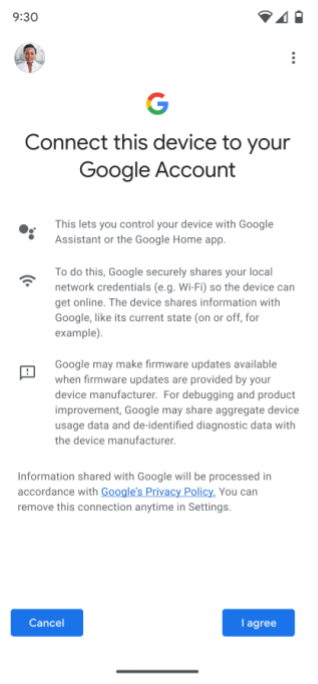 Provisioning avviato dall&#39;app (passaggio 3)