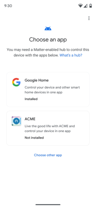 Configuration avec Association express (étape 3)