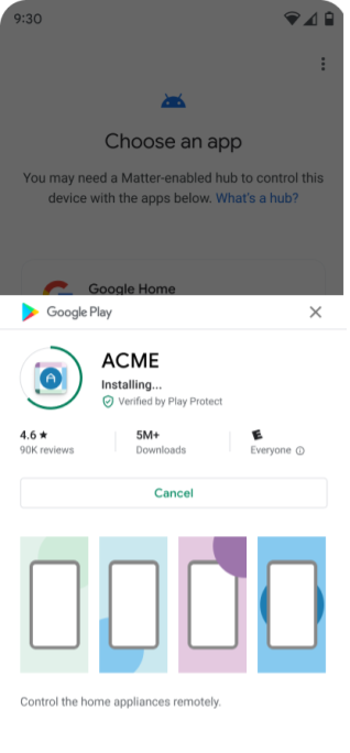 फ़ास्ट पेयर की सुविधा का इस्तेमाल करके डिवाइस सेट अप करना (छठा चरण)