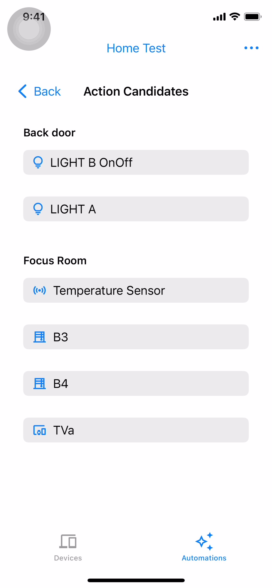 Lista de candidatos de acción