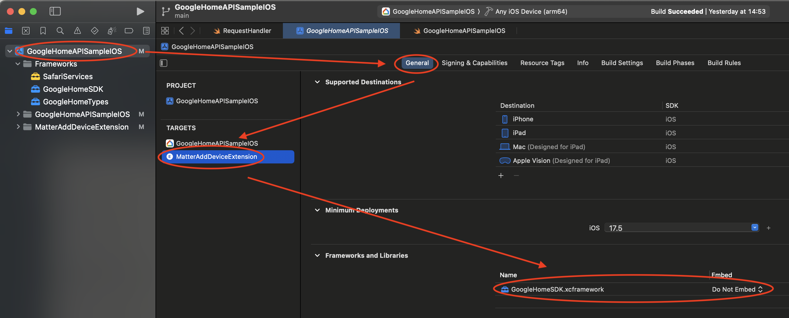 एम्बेड करना और हस्ताक्षर करना