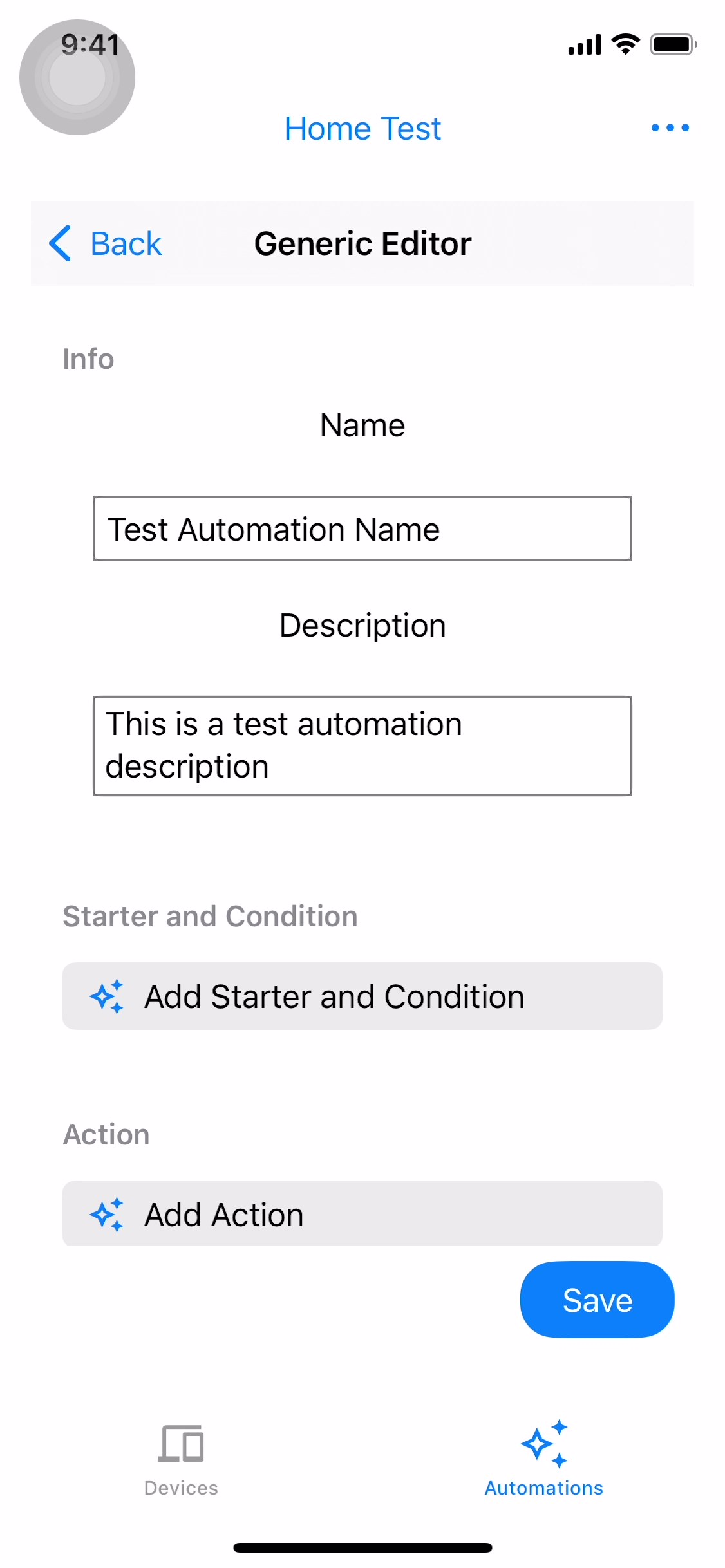Agrega un activador.