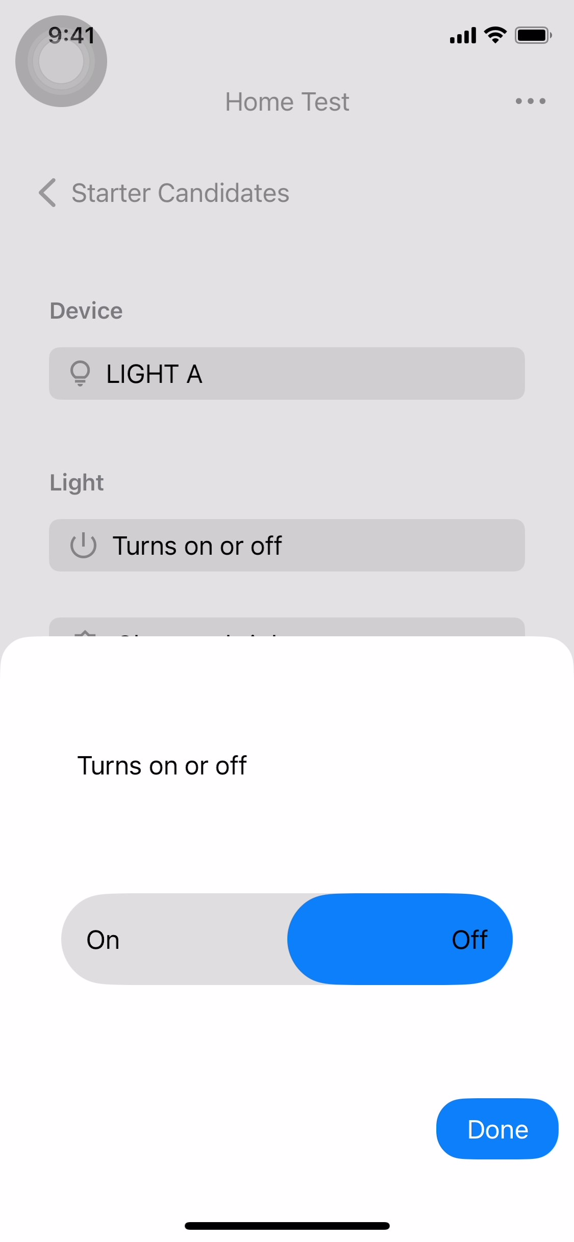 Encender o apagar luces