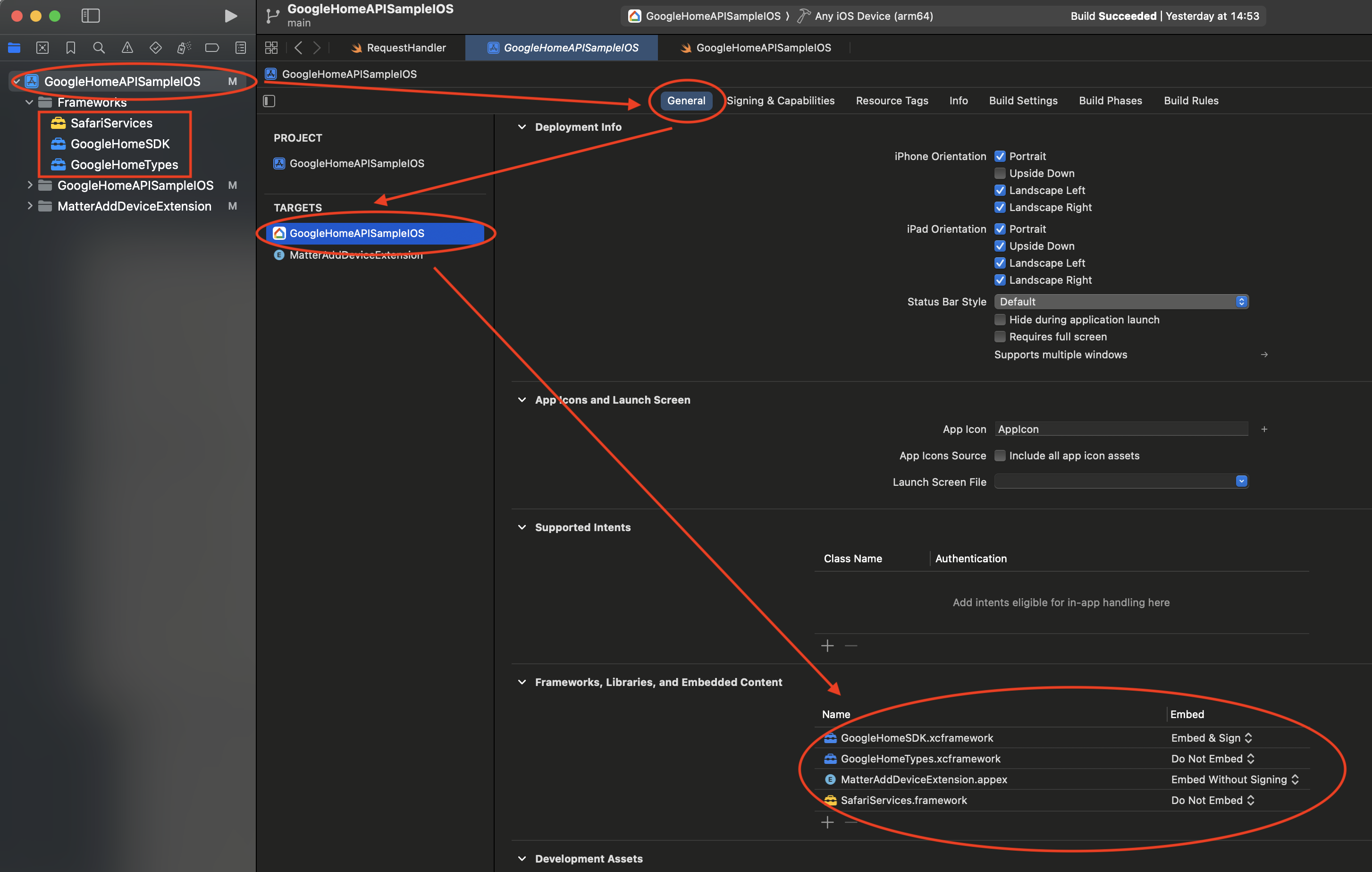 Configurar o app de exemplo do SDK