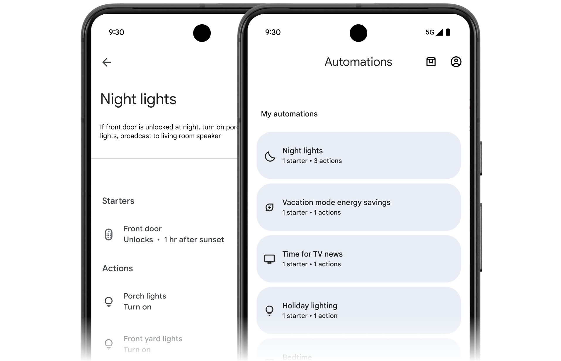 Screenshot der Automation API in einer App