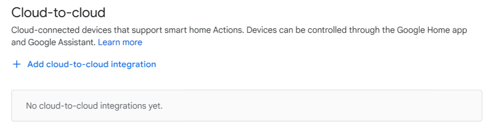 Adicionar integração entre nuvens