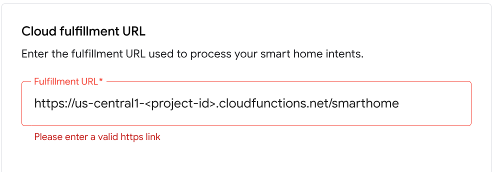Cloud Functions-URL hinzufügen