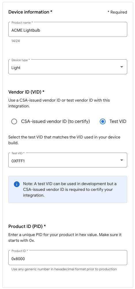 Setting up a project