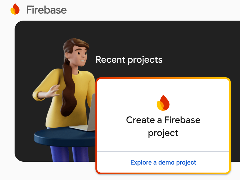 Создать проект Firebase