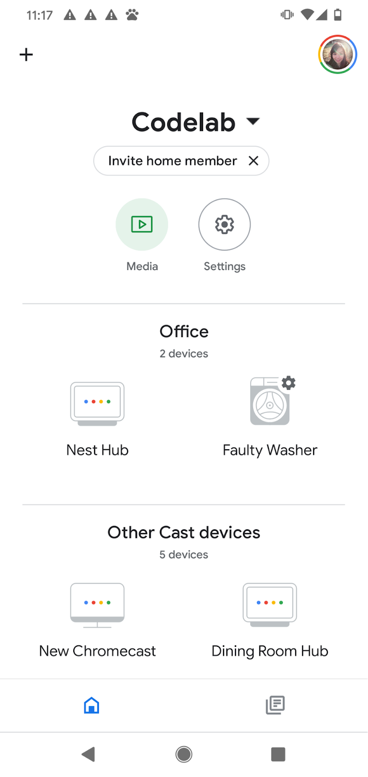 Google home local store devices