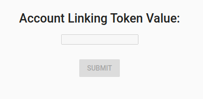 Casella di testo Valore del token di collegamento dell&#39;account