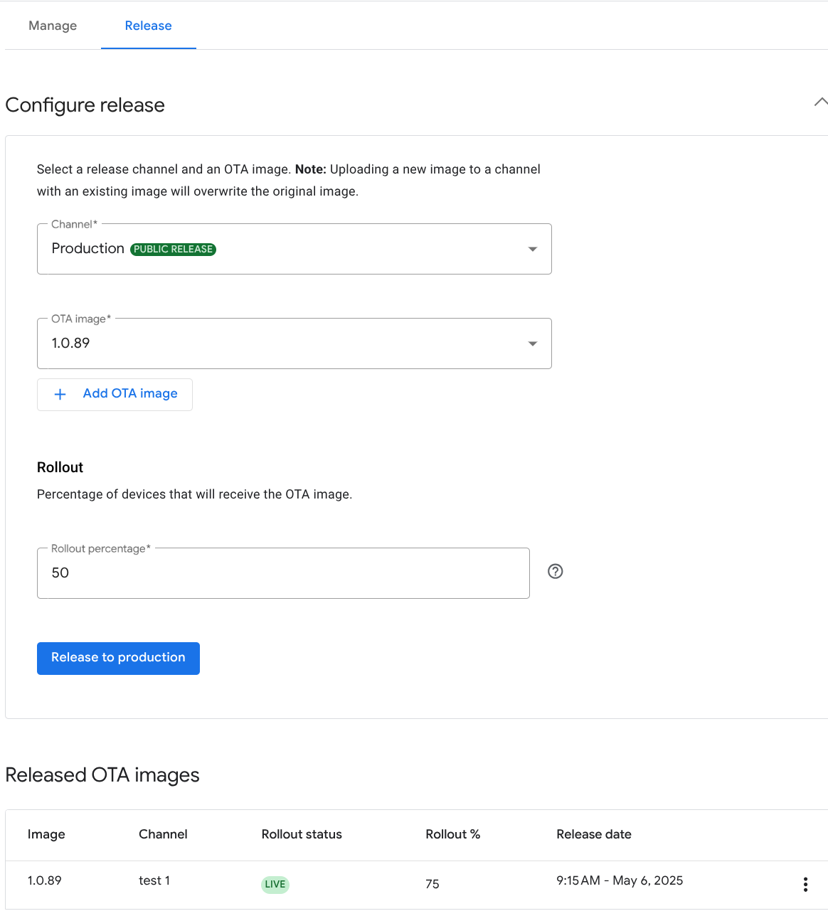 Como configurar a versão de produção.