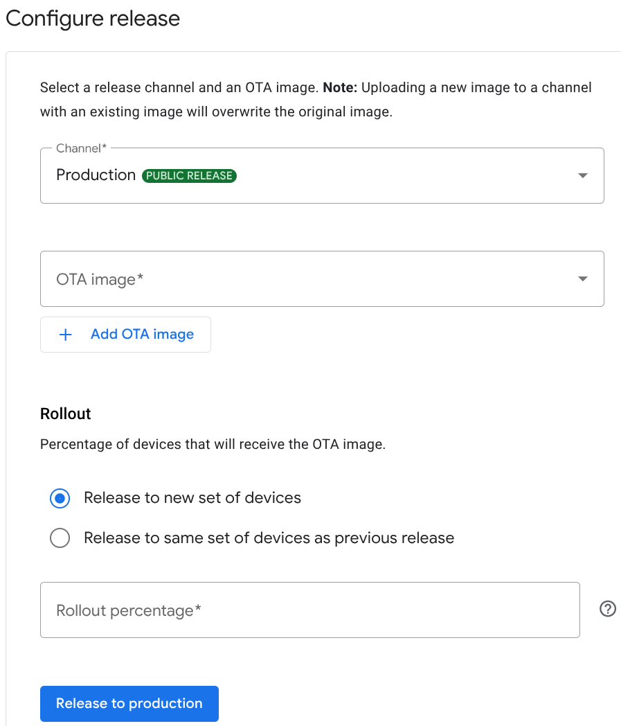 নতুন ডিভাইসের সেটে নিষ্ক্রিয় রিলিজ পুনরায় শুরু করা হচ্ছে।