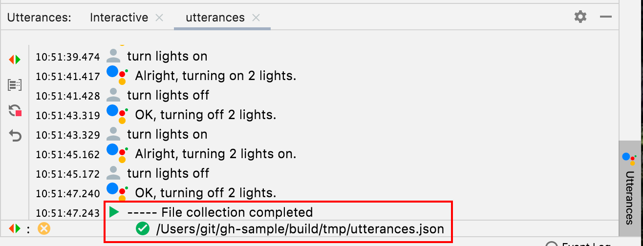 Recopila expresiones con Assistant Simulator