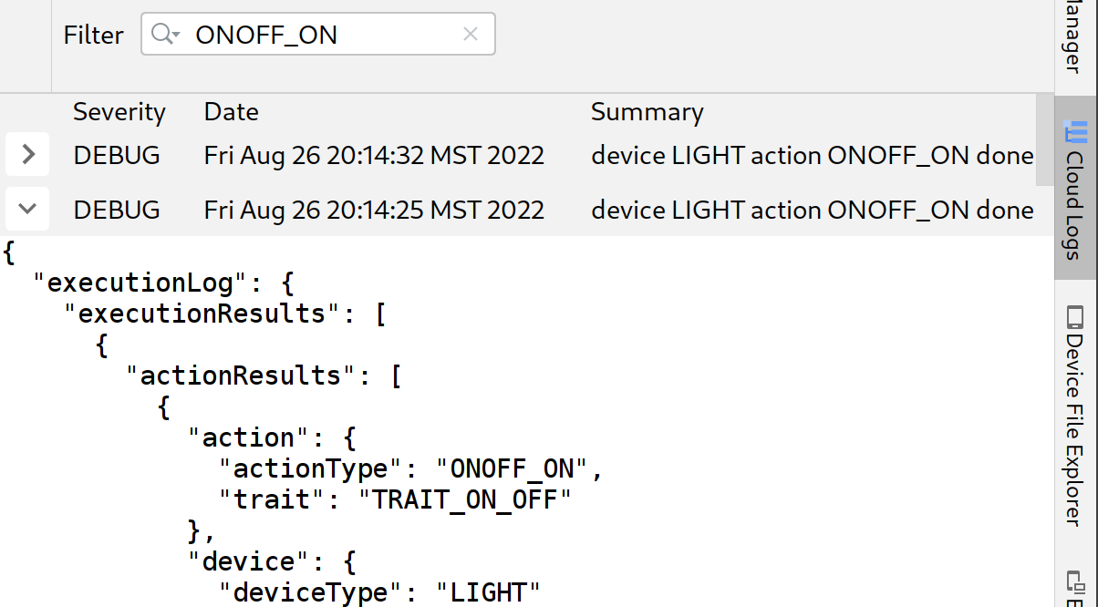 Afficher Cloud Logging