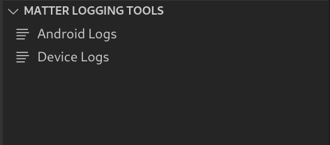 Matter-Logging für Google Home Extension