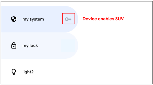 รูปนี้แสดงอุปกรณ์ที่แนะนำให้เปิดใช้การยืนยันผู้ใช้รอง
            