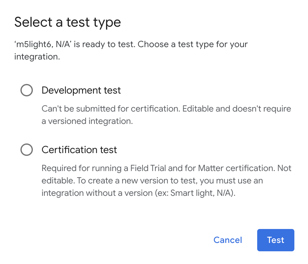 Yeni test planı oluşturma